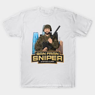 San Fran Sniper - Stephen Curry - Golden State Basketball T-Shirt